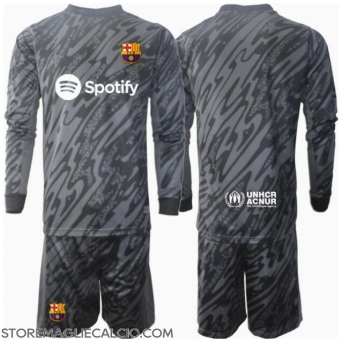 Barcelona Portiere Maglia Gara Terza Repliche 2024-25 Bambino Maniche Lunghe